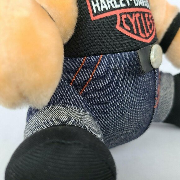 Harley Davidson Motorcycles Hog Plush Pig Biker Jeans Hat Stuffed Animal Toy - Picture 9 of 10